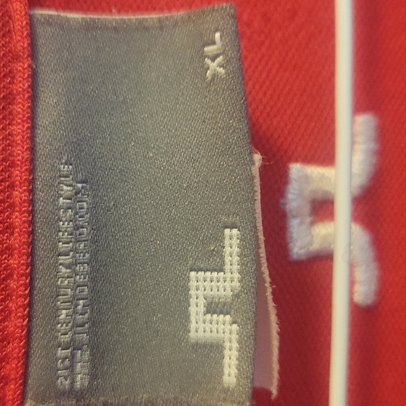 J.Lindeberg Red Golf Shirt XL - Picture 4 of 6
